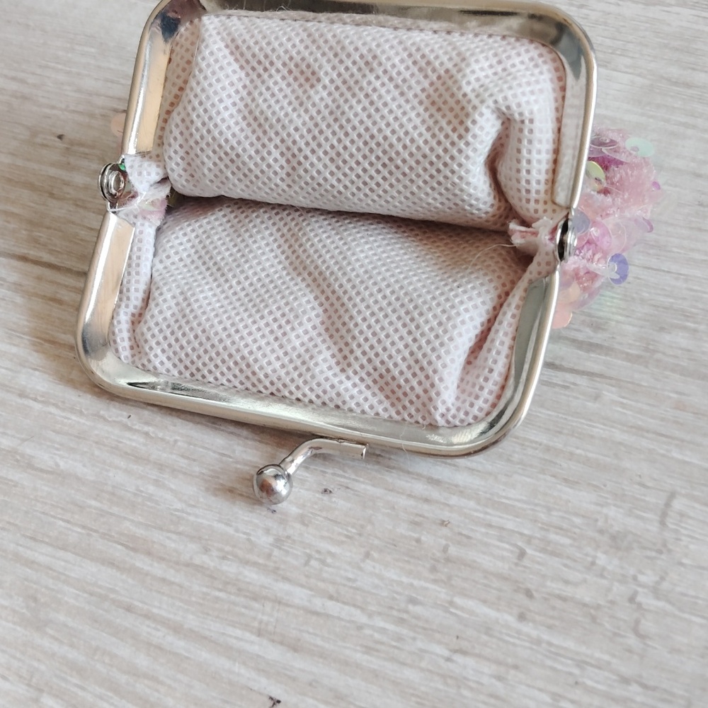 Pink Sequin Coin Purse - Picture 2 of 2